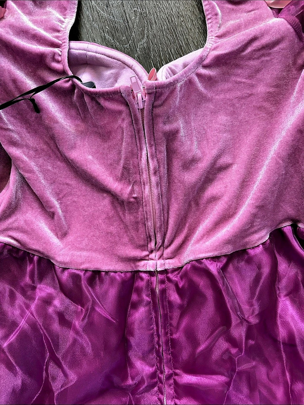 Trickz N Treatz Pink & Purple Rapunzel Mini Dress Size Large NWT - Picture 6 of 9